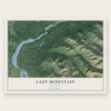 Lazy Mountain, Alaska map print, the full design