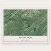 Livengood, Alaska map print, the full design