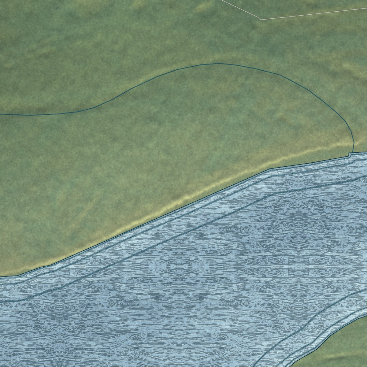 Close-up of the map of Manley Hot Springs, Alaska print showing street and building detail