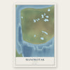 Manokotak, Alaska map print, the full design