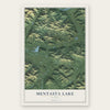 Mentasta Lake, Alaska map print, the full design