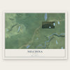 Nelchina, Alaska map print, the full design