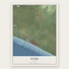 Nome, Alaska map print, the full design