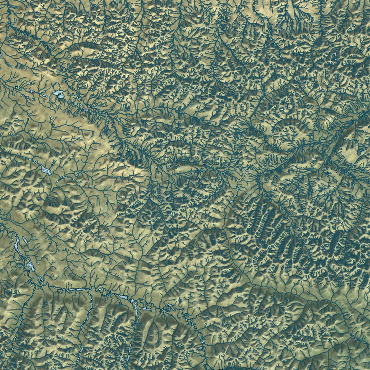 Close-up of the map of Northwest Arctic, Alaska print showing street and building detail