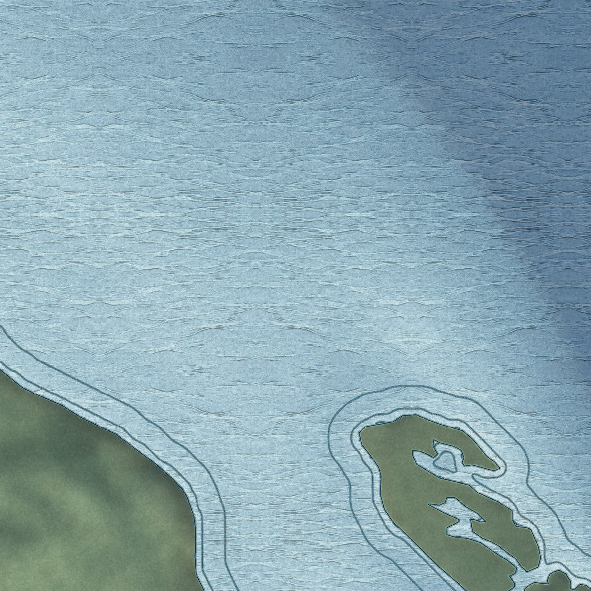 Close-up of the map of Port Alexander, Alaska print showing street and building detail