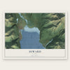 Seward, Alaska map print, the full design