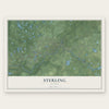 Sterling, Alaska map print, the full design