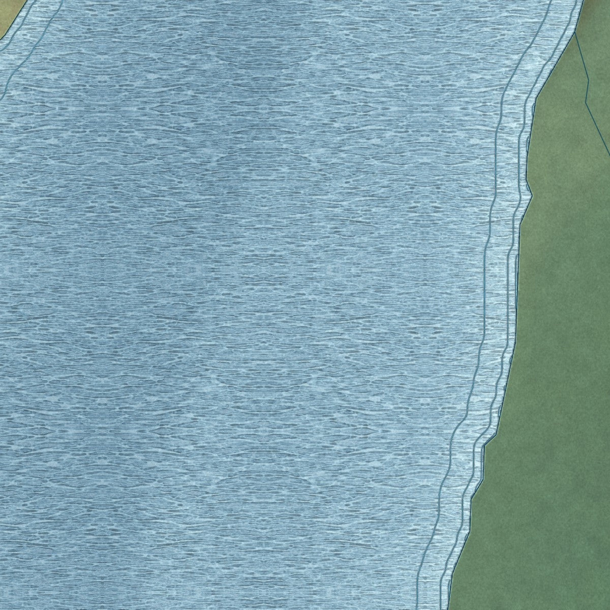 Close-up of the map of Stony River, Alaska print showing street and building detail
