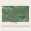 Takotna, Alaska map print, the full design
