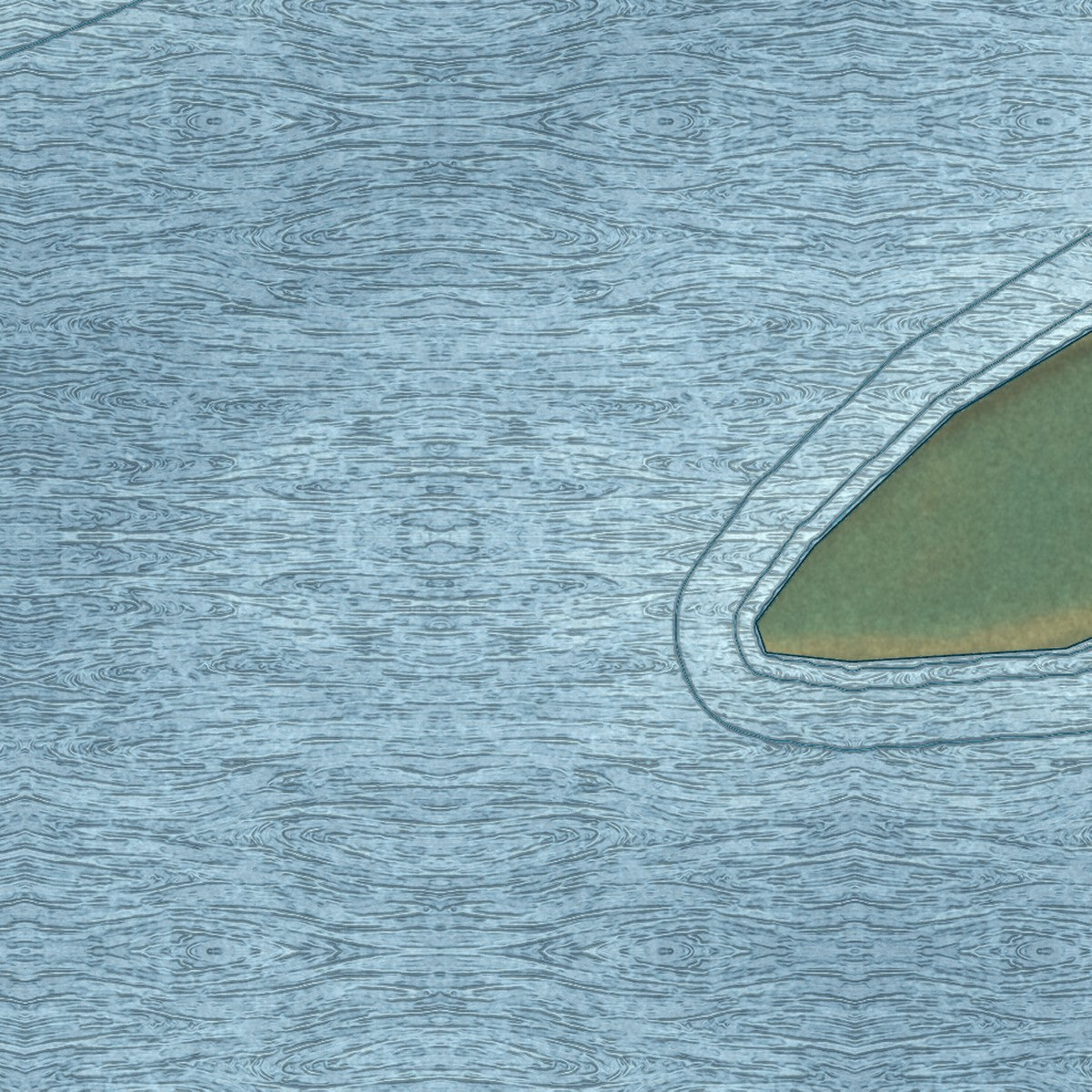 Close-up of the map of Tanana, Alaska print showing street and building detail