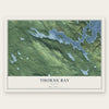 Thorne Bay, Alaska map print, the full design