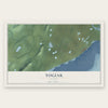 Togiak, Alaska map print, the full design