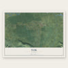 Tok, Alaska map print, the full design