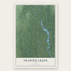 Trapper Creek, Alaska map print, the full design