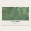Two Rivers, Alaska map print, the full design