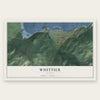 Whittier, Alaska map print, the full design