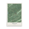 Map of Ashville, Alabama, 12 x 18 inch unframed archival matte print