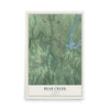 Map of Bear Creek, Alabama, 12 x 18 inch unframed archival matte print