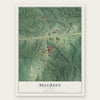 Belgreen, Alabama map print, the full design