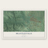 Brantleyville, Alabama map print, the full design