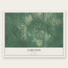 Carlton, Alabama map print, the full design