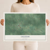 Map of Chatom, Alabama, 12 x 18 inch unframed archival matte print