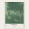 Chunchula, Alabama map print, the full design