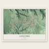 Concord, Alabama map print, the full design