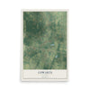 Map of Cowarts, Alabama, 12 x 18 inch unframed archival matte print