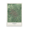 Map of Dothan, Alabama, 12 x 18 inch unframed archival matte print