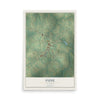 Map of Fyffe, Alabama, 12 x 18 inch unframed archival matte print