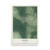 Map of Geiger, Alabama, 12 x 18 inch unframed archival matte print