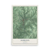 Map of Hamilton, Alabama, 12 x 18 inch unframed archival matte print