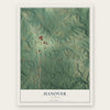 Hanover, Alabama map print, the full design