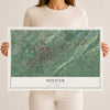 Map of Hoover, Alabama, 12 x 18 inch unframed archival matte print