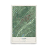 Map of Leeds, Alabama, 12 x 18 inch unframed archival matte print
