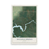 Map of Magnolia Springs, Alabama, 12 x 18 inch unframed archival matte print