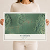 Map of Needham, Alabama, 12 x 18 inch unframed archival matte print