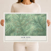 Map of New Site, Alabama, 12 x 18 inch unframed archival matte print