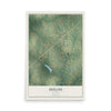 Map of Shiloh, Alabama, 12 x 18 inch unframed archival matte print