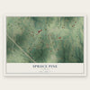 Spruce Pine, Alabama map print, the full design