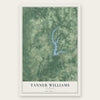 Tanner Williams, Alabama map print, the full design