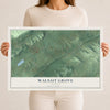 Map of Walnut Grove, Alabama, 12 x 18 inch unframed archival matte print