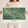 Map of Waverly, Alabama, 12 x 18 inch unframed archival matte print