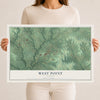 Map of West Point, Alabama, 12 x 18 inch unframed archival matte print