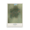 Map of Almyra, Arkansas, 12 x 18 inch unframed archival matte print