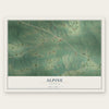 Alpine, Arkansas map print, the full design