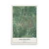 Map of Arkadelphia, Arkansas, 12 x 18 inch unframed archival matte print