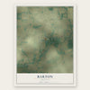 Barton, Arkansas map print, the full design