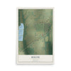 Map of Biscoe, Arkansas, 12 x 18 inch unframed archival matte print